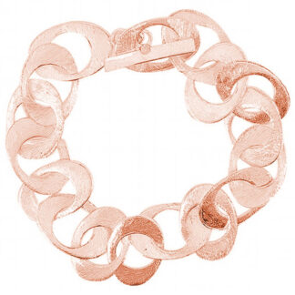 Armband 925 Silber/rosévergoldet eismatt