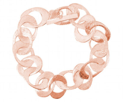 Armband 925 Silber/rosévergoldet eismatt