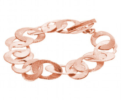 Armband 925 Silber/rosévergoldet eismatt