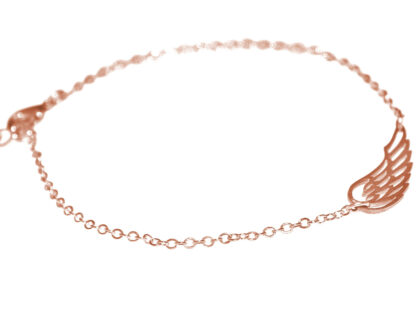 Armband "Flügel" 925 Silber/rosévergoldet