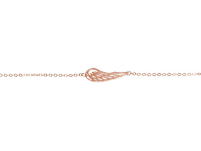 Armband "Flügel" 925 Silber/rosévergoldet