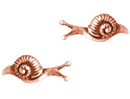 Ohrstecker "Schnecke" 925 Silber/rosévergoldet