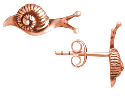 Ohrstecker "Schnecke" 925 Silber/rosévergoldet