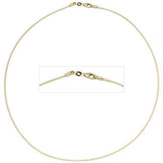 Halsreif 585 Gelbgold ca. 1,1 mm ca. 42 cm