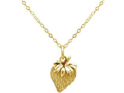 Collier “Erdbeere” 925 Silber/vergoldet