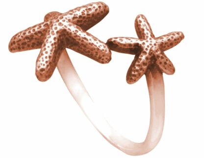 Ring "Seesterne" 925 Silber/rosévergoldet