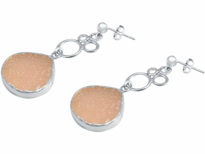 Ohrstecker "Bubbles" 925 Silber mit DRUZY rosa