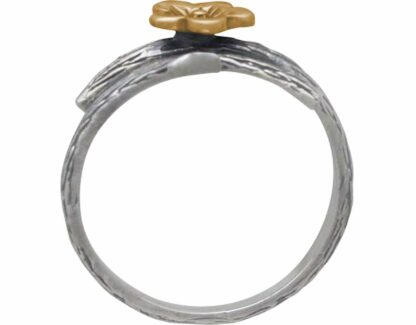 Ring “Kirschblüte” mit Zweig 925 Silber/teilvergoldet