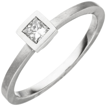 Ring 950 Platin mit Diamant 0,20 ct.