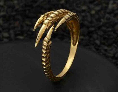 Ring “Drachenklaue” 925 Silber/vergoldet one size