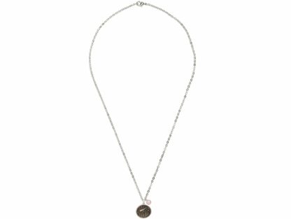 Collier "Komet" 925 Silber mit Rosenquarz