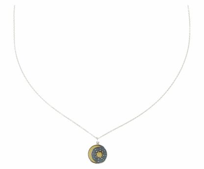 Collier "Himmelsscheibe" 925 Silber/teilvergoldet