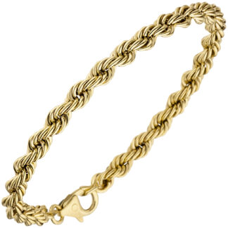 Kordelarmband 585 Gelbgold 19 cm 3,2 mm