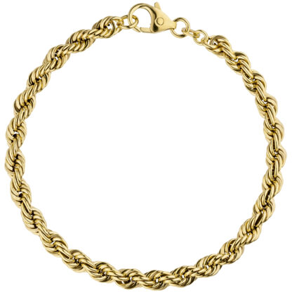 Kordelarmband 585 Gelbgold 19 cm 3,2 mm