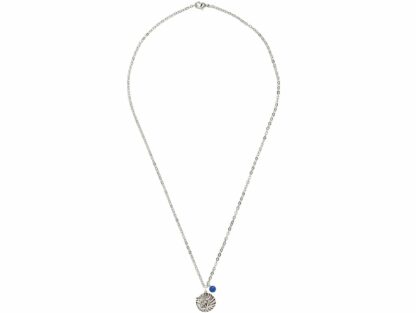 Collier "Schlummerrolle" 925 Silber mit Saphir in blau