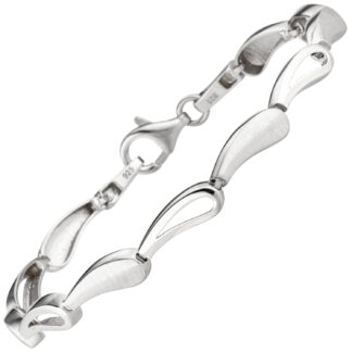 Armband "Blütenblätter" 925 Silber 19 cm