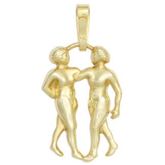 Anhänger Sternzeichen Figur "Zwilling" 333 Gelbgold