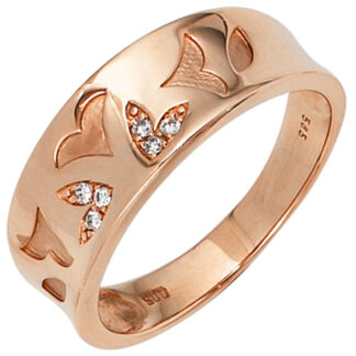 Damen Ring "Rhapsody" 585 Rotgold 6 Brillanten 0,05ct.