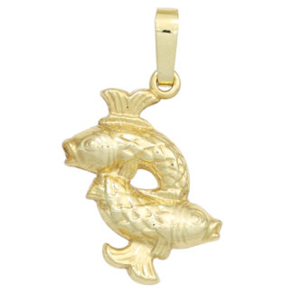 Anhänger Sternzeichen Figur "Fische" 333 Gelbgold