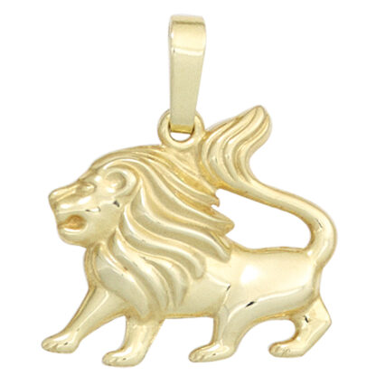 Anhänger Sternzeichen Figur "Löwe" 333 Gelbgold