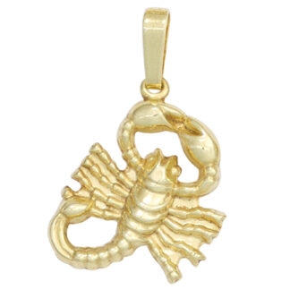 Anhänger Sternzeichen Figur "Skorpion" 333 Gelbgold