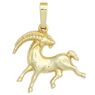 Anhänger Sternzeichen Figur "Steinbock" 333 Gelbgold