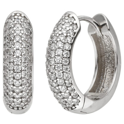 Creolen 925 Silber 130 Zirkonia