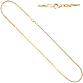 Schlangenkette aus 333 Gelbgold 1,9 mm 42 cm