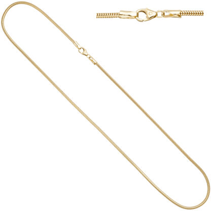 Schlangenkette aus 333 Gelbgold 1,9 mm 42 cm