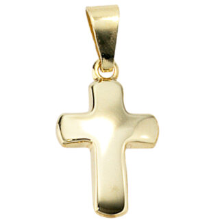 Anhänger Kreuz 333 Gelbgold schlicht und klein