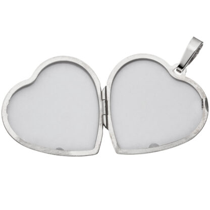 Medaillon Herz 925 Silber mit Perlmutt Einlage